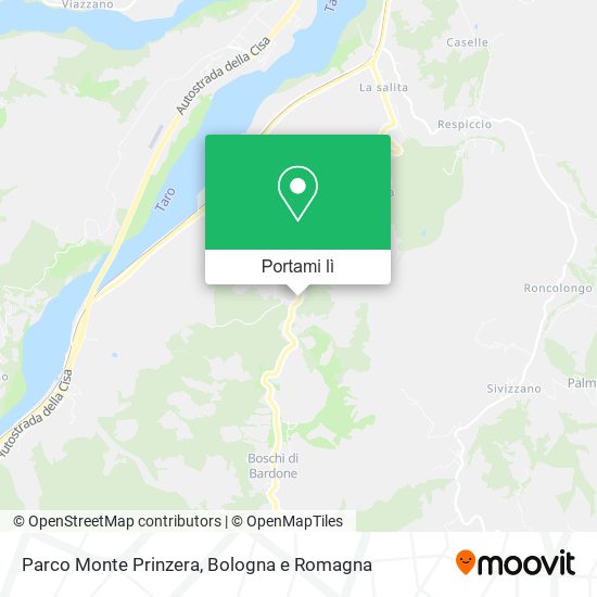 Mappa Parco Monte Prinzera