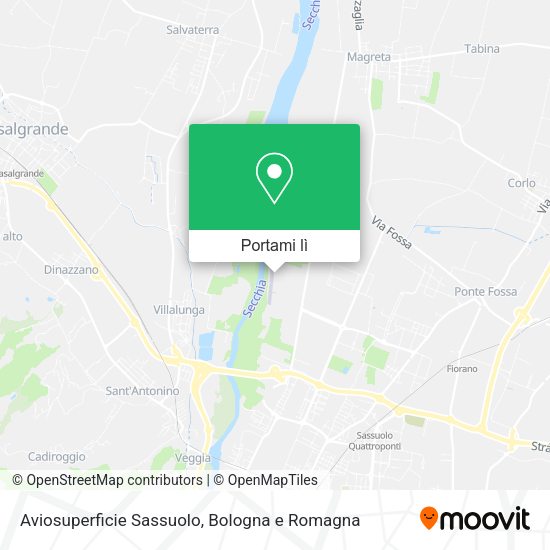 Mappa Aviosuperficie Sassuolo