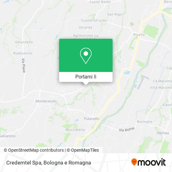 Mappa Credemtel Spa