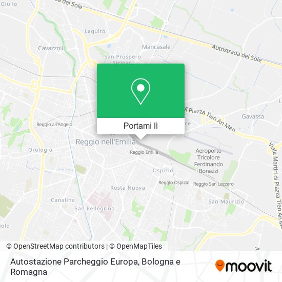 Mappa Autostazione Parcheggio Europa