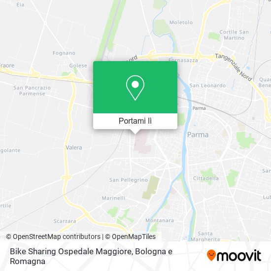 Mappa Bike Sharing Ospedale Maggiore
