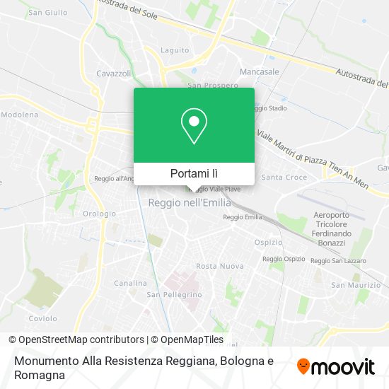 Mappa Monumento Alla Resistenza Reggiana