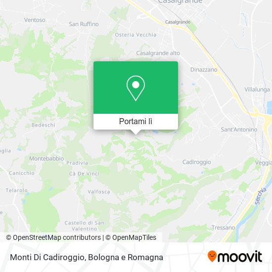 Mappa Monti Di Cadiroggio