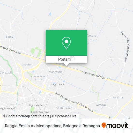 Mappa Reggio Emilia Av Mediopadana