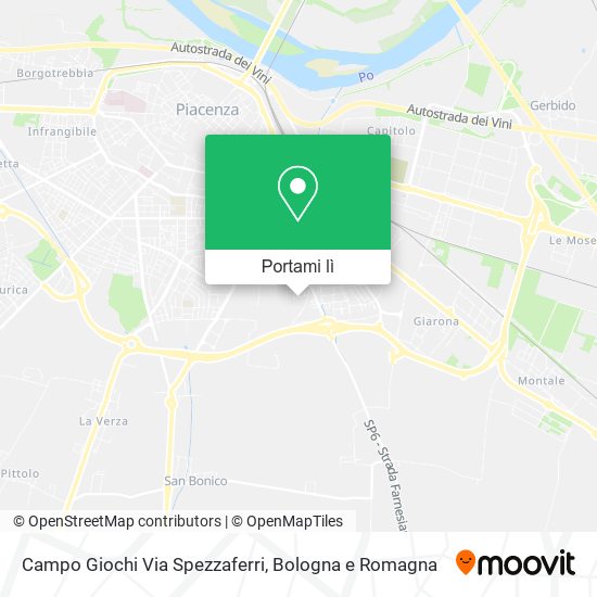 Mappa Campo Giochi Via Spezzaferri