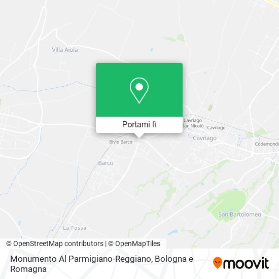 Mappa Monumento Al Parmigiano-Reggiano