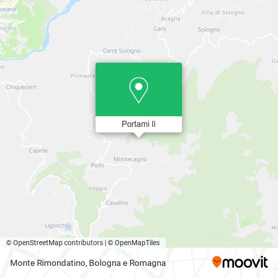 Mappa Monte Rimondatino