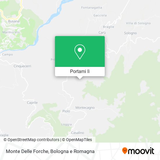 Mappa Monte Delle Forche