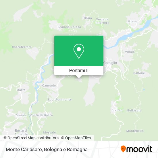 Mappa Monte Carlasaro