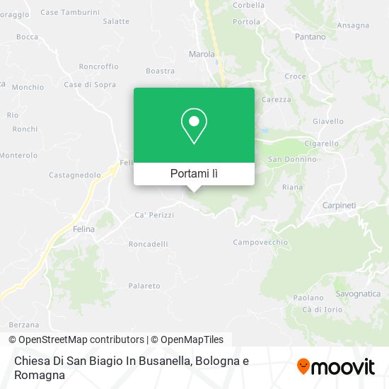 Mappa Chiesa Di San Biagio In Busanella