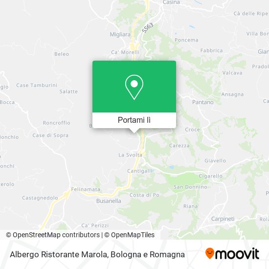 Mappa Albergo Ristorante Marola