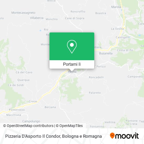 Mappa Pizzeria D'Asporto Il Condor