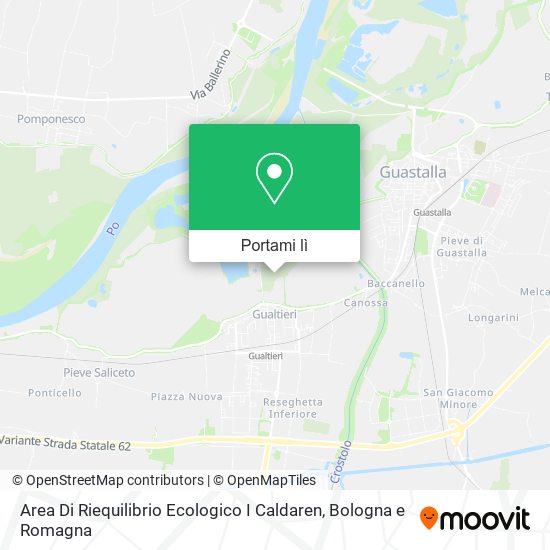 Mappa Area Di Riequilibrio Ecologico I Caldaren