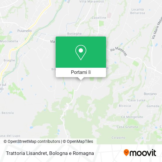 Mappa Trattoria Lisandret