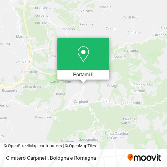 Mappa Cimitero Carpineti