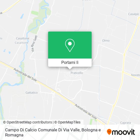 Mappa Campo Di Calcio Comunale Di Via Valle