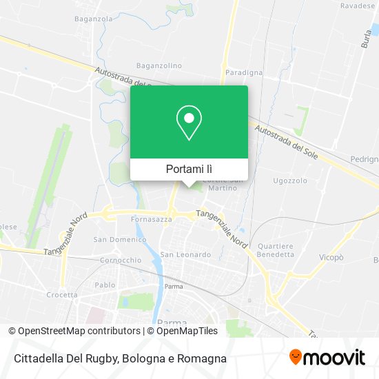 Mappa Cittadella Del Rugby