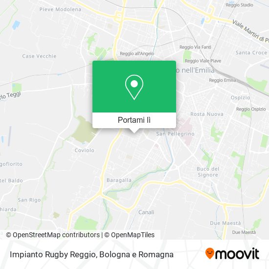 Mappa Impianto Rugby Reggio