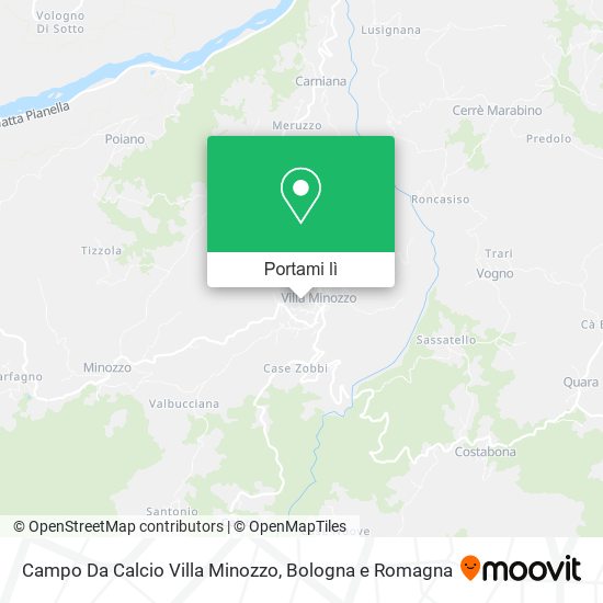 Mappa Campo Da Calcio Villa Minozzo
