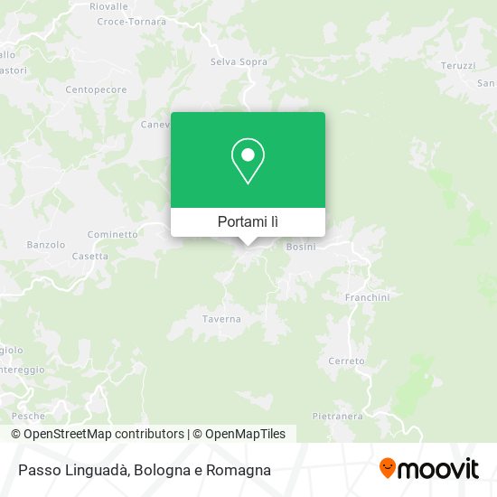 Mappa Passo Linguadà