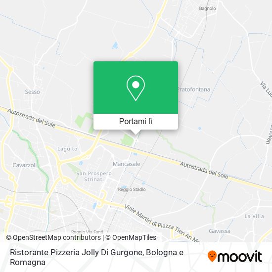 Mappa Ristorante Pizzeria Jolly Di Gurgone