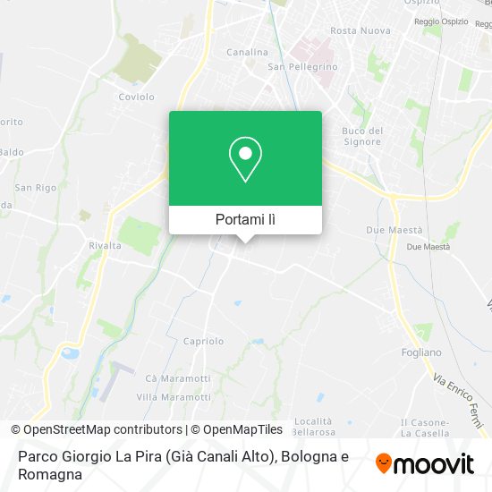 Mappa Parco Giorgio La Pira (Già Canali Alto)