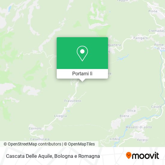 Mappa Cascata Delle Aquile