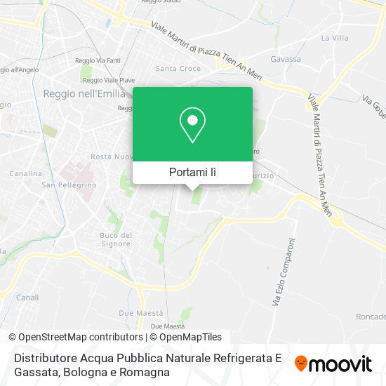 Mappa Distributore Acqua Pubblica Naturale Refrigerata E Gassata