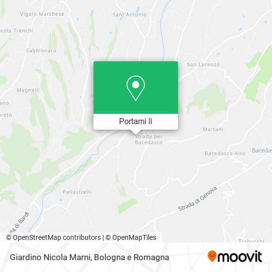 Mappa Giardino Nicola Marni