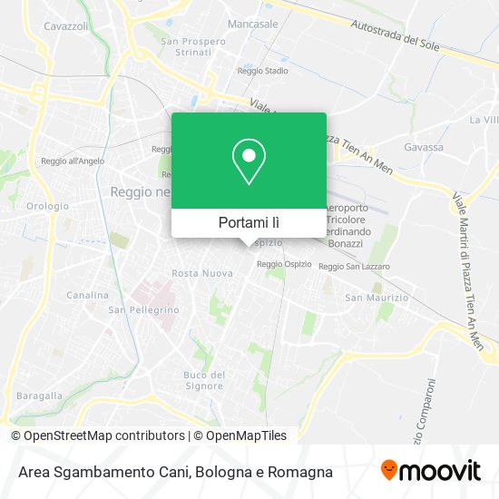 Mappa Area Sgambamento Cani