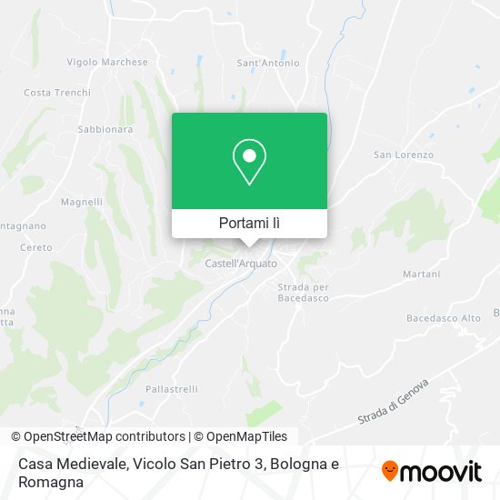 Mappa Casa Medievale, Vicolo San Pietro 3