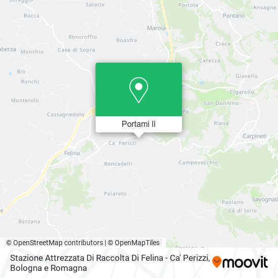 Mappa Stazione Attrezzata Di Raccolta Di Felina - Ca' Perizzi