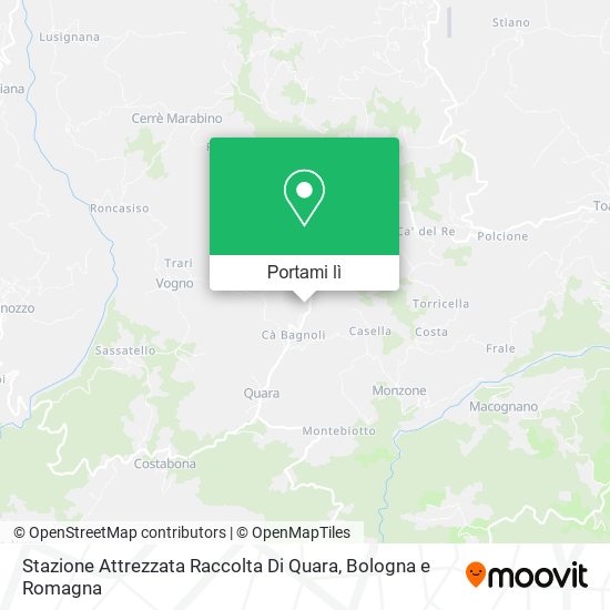 Mappa Stazione Attrezzata Raccolta Di Quara