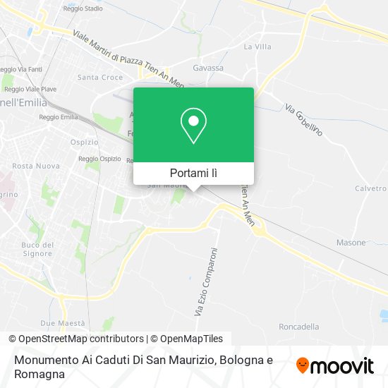 Mappa Monumento Ai Caduti Di San Maurizio