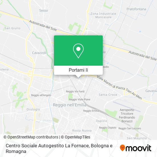 Mappa Centro Sociale Autogestito La Fornace