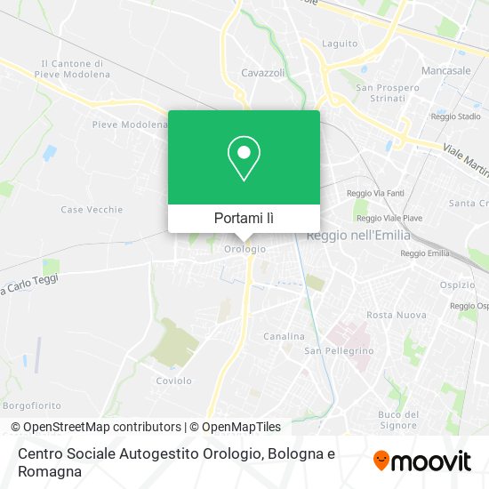Mappa Centro Sociale Autogestito Orologio