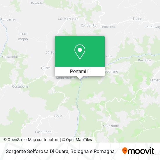 Mappa Sorgente Solforosa Di Quara