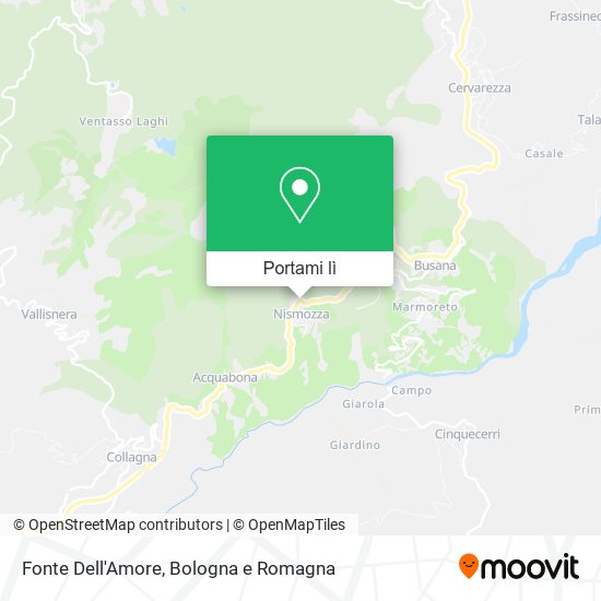 Mappa Fonte Dell'Amore