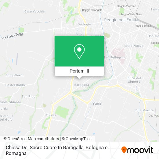 Mappa Chiesa Del Sacro Cuore In Baragalla