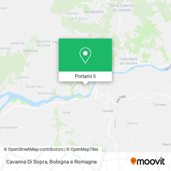 Mappa Cavanna Di Sopra