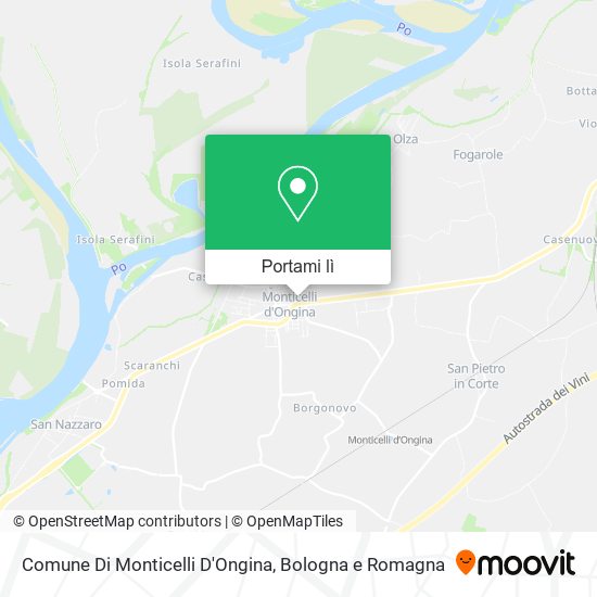 Mappa Comune Di Monticelli D'Ongina