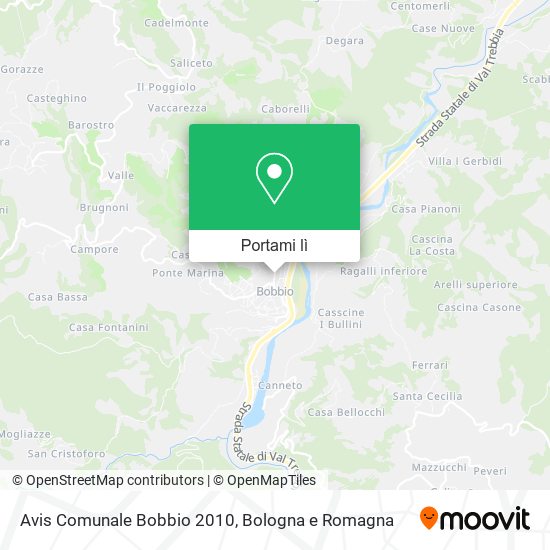 Mappa Avis Comunale Bobbio 2010