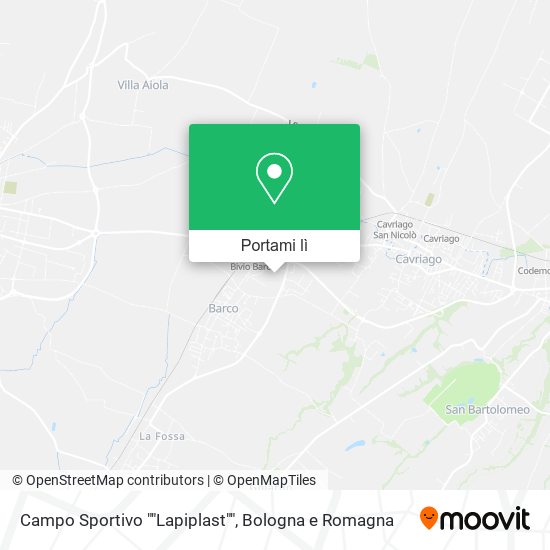 Mappa Campo Sportivo ""Lapiplast""