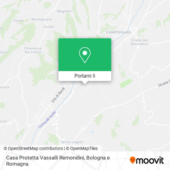 Mappa Casa Protetta Vassalli Remondini