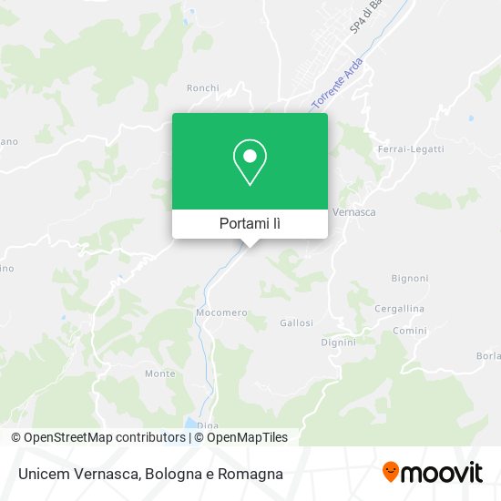 Mappa Unicem Vernasca