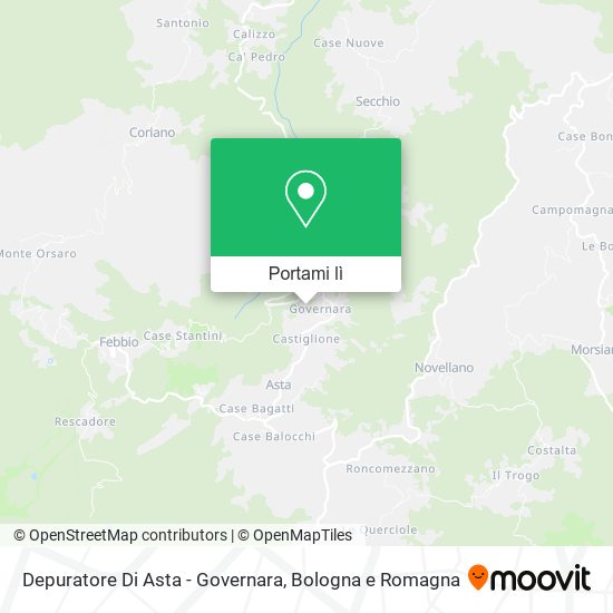Mappa Depuratore Di Asta - Governara