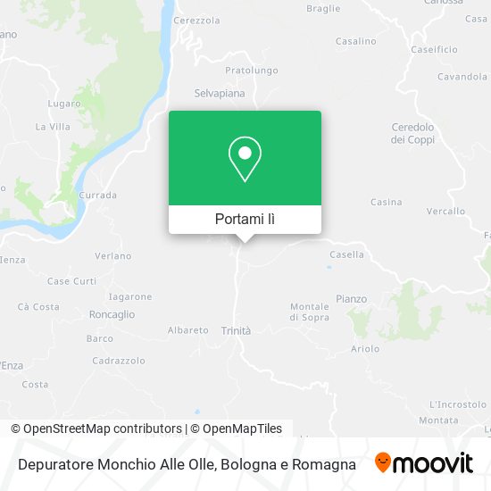 Mappa Depuratore Monchio Alle Olle