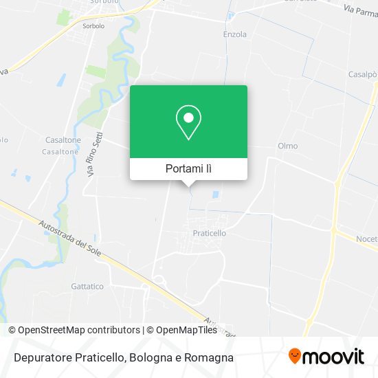 Mappa Depuratore Praticello