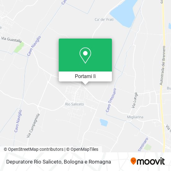 Mappa Depuratore Rio Saliceto
