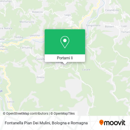 Mappa Fontanella Pian Dei Mulini